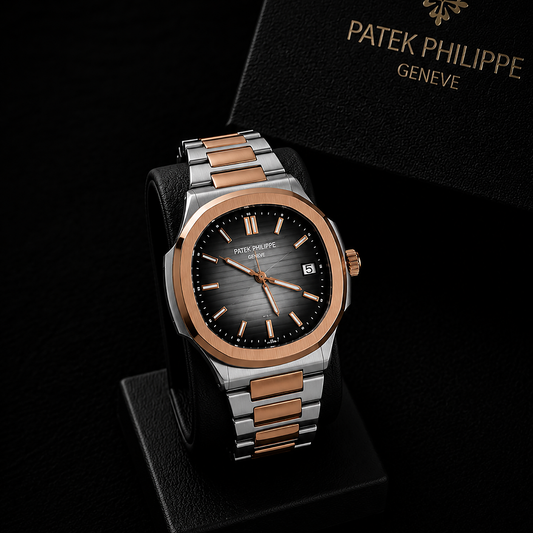 Patek Philippe Nautilus Rose Gold & Silver